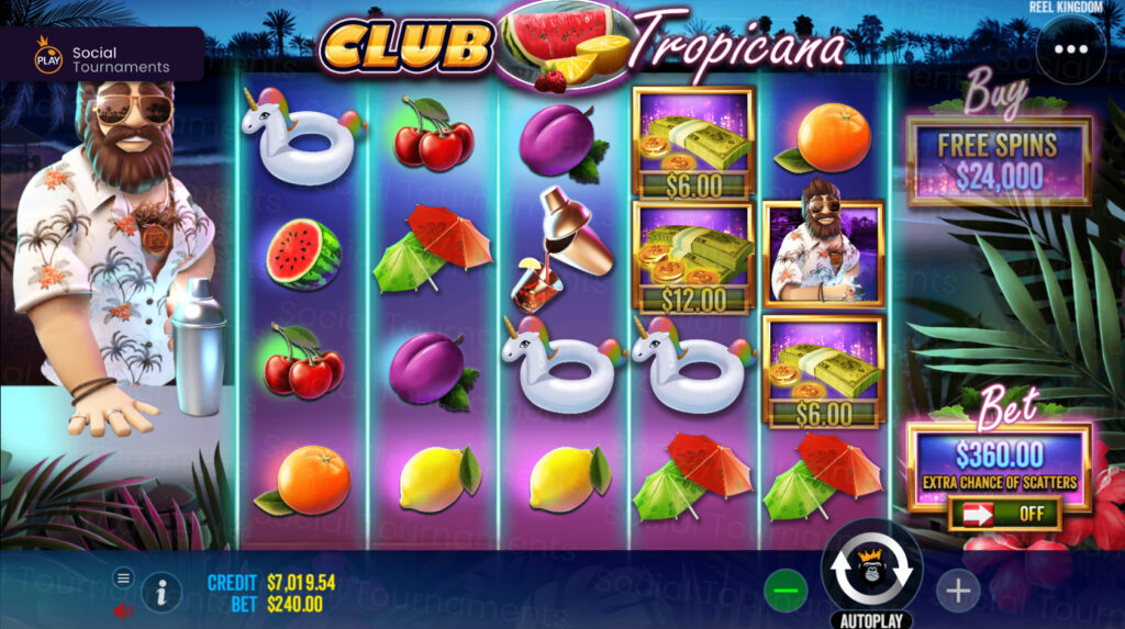 Club Tropicana สล็อตออนไลน์ เกมแตกง่าย